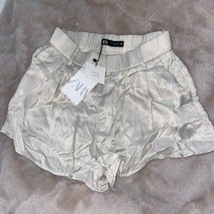 Zara Satin Shorts, XS